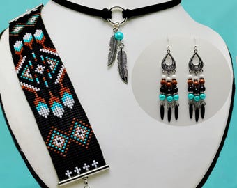 Feathered Diamond Bracelet Set