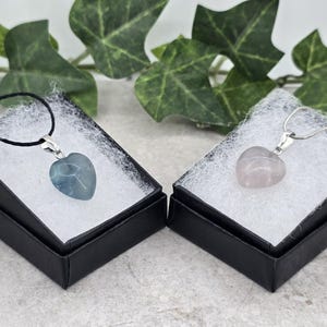 Fluorite gemstone mini heart pendant necklace jewelry