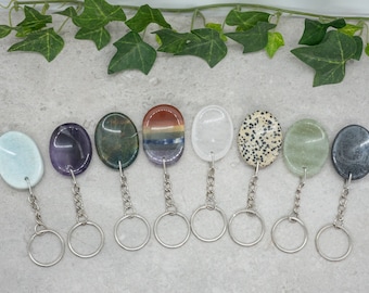 Gemstone keychains worry thumbstones 24 styles to choose from