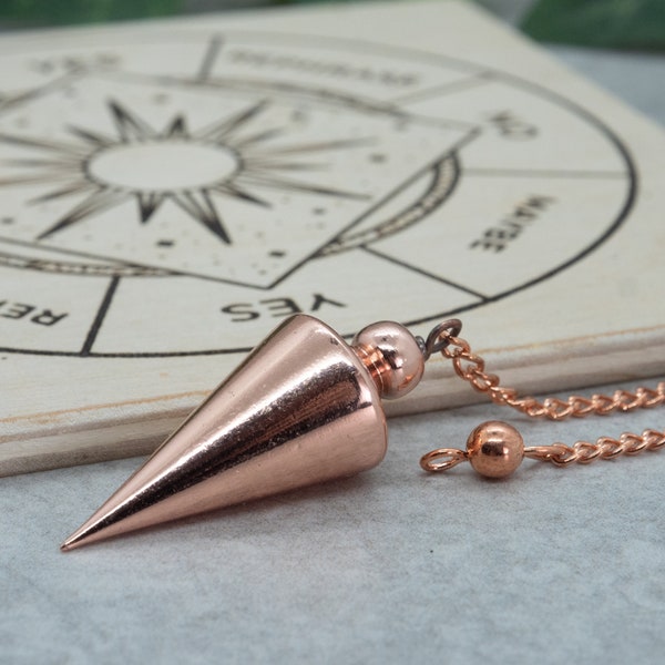 Solid Copper Pendulum with optional dowsing board
