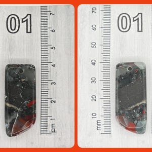 Bloodstone Pendant Necklace Adjustable Cord Metaphysical Jewelry 01