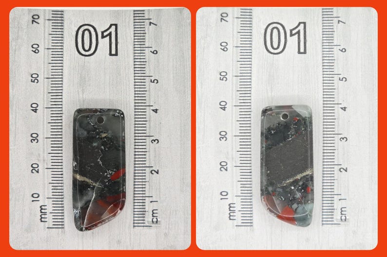 Bloodstone Pendant Necklace Adjustable Cord Metaphysical Jewelry 01