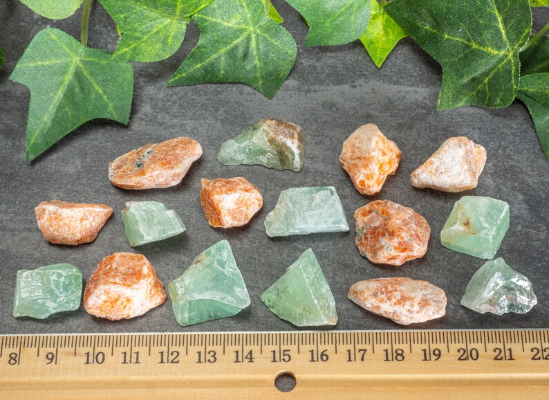 Orange and Green Calcite power couple sets