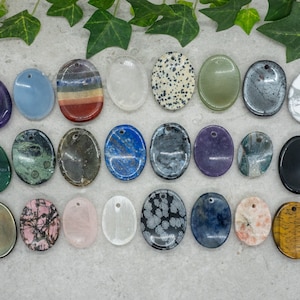 Worry Thumb Stone Pendants with cordage of your choice.