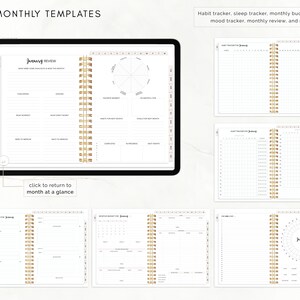 2023 2024 Ultimate Digital Planner Monthly, Weekly, and Daily Planner, iPad Planner, Hyperlinked Planner, Goodnotes Planner, Notability image 7