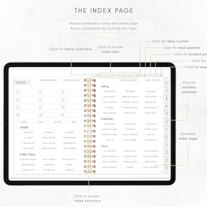 2023 2024 Ultimate Digital Planner Monthly, Weekly, and Daily Planner, iPad Planner, Hyperlinked Planner, Goodnotes Planner, Notability image 3