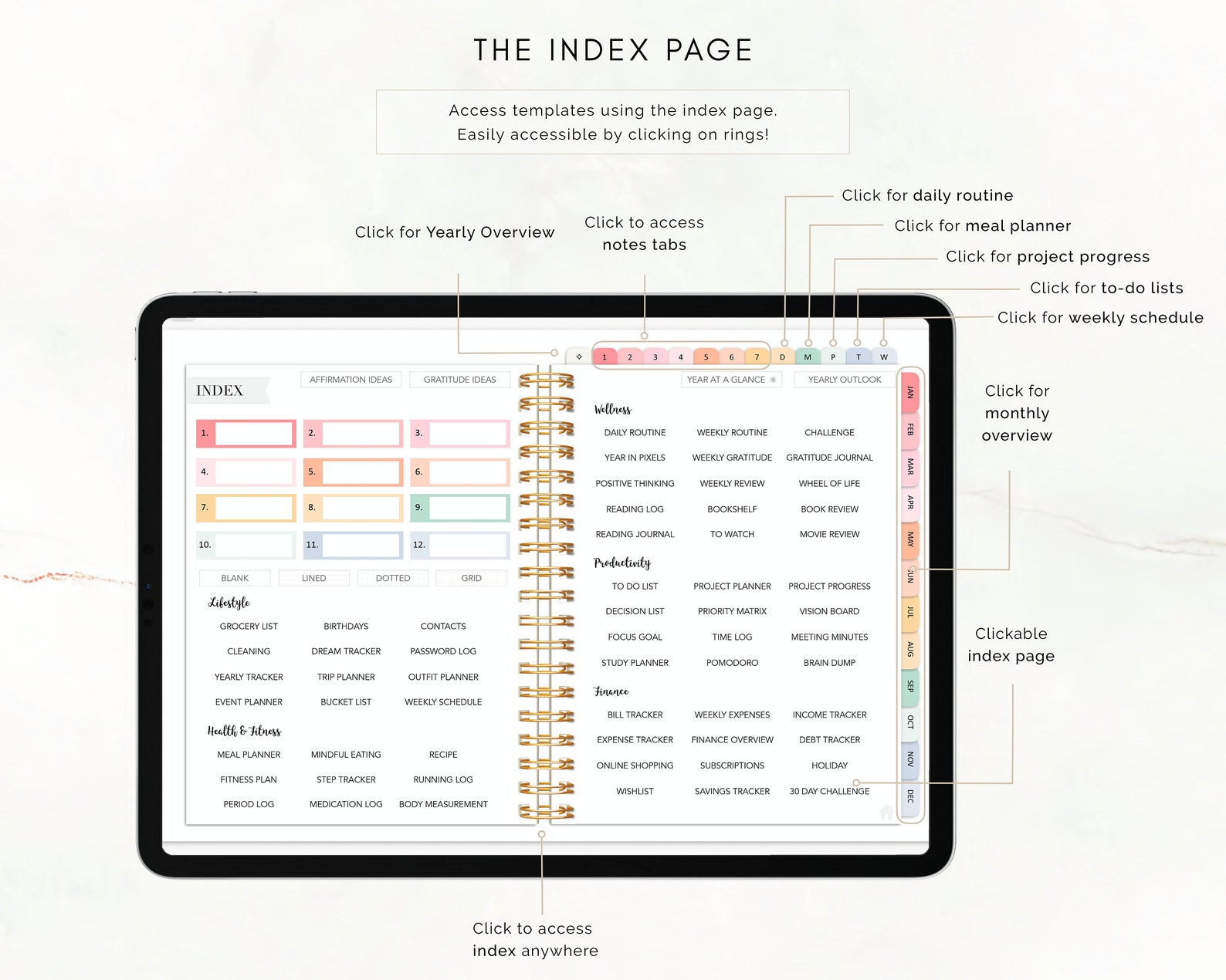 Digital Planner Goodnotes Daily Planner Ipad Planner Etsy