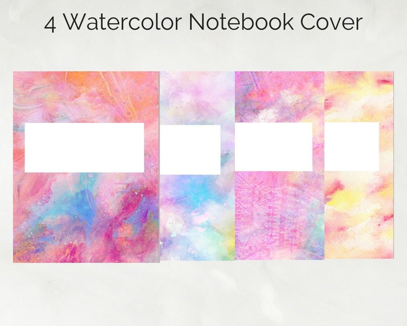 4 Watercolor Laptop Address Electronic/Printable Laptop computer Address IPad University Goodnotes Faculty Instantaneous Obtain picture relating to Printable Notebook Cover identify 4 Watercolor Laptop computer Protect Electronic/Printable Laptop computer Include IPad University Goodnotes Higher education Instantaneous Down load