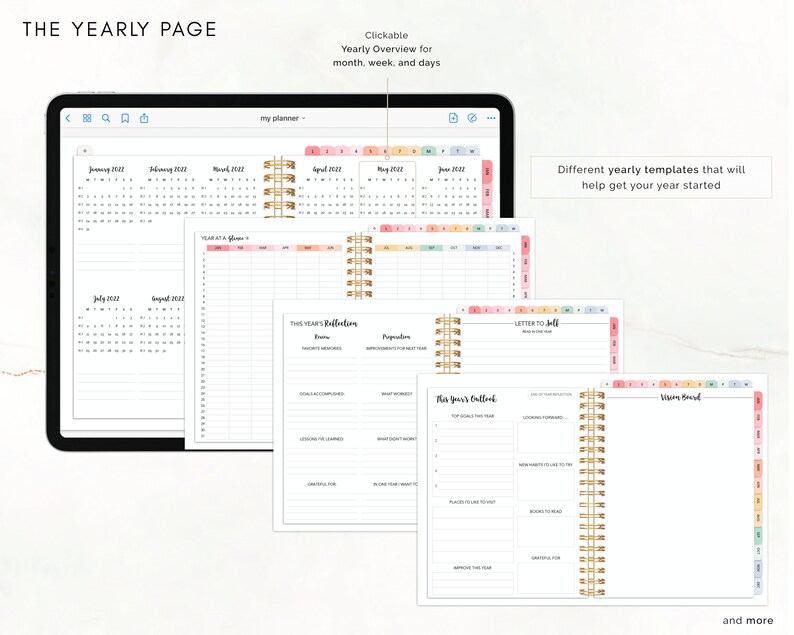 Digital Planner Goodnotes Daily Planner Ipad Planner Etsy