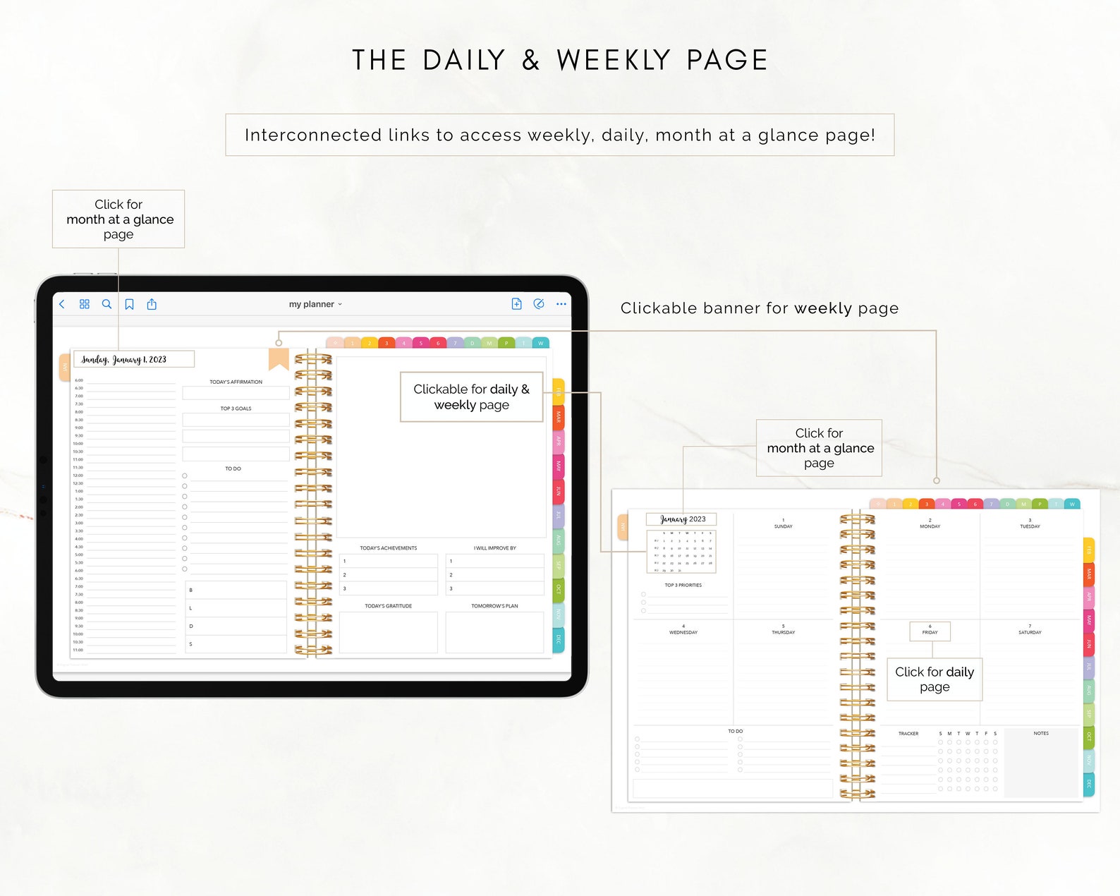 Digital Planner Goodnotes Planner Ipad Planner Notability Etsy