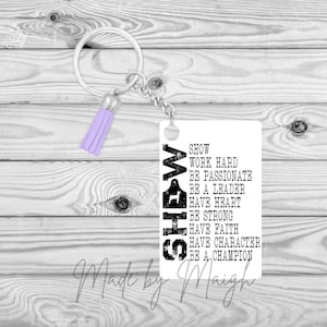 Show Champion Saying Rectangle Keyfob/Keychain