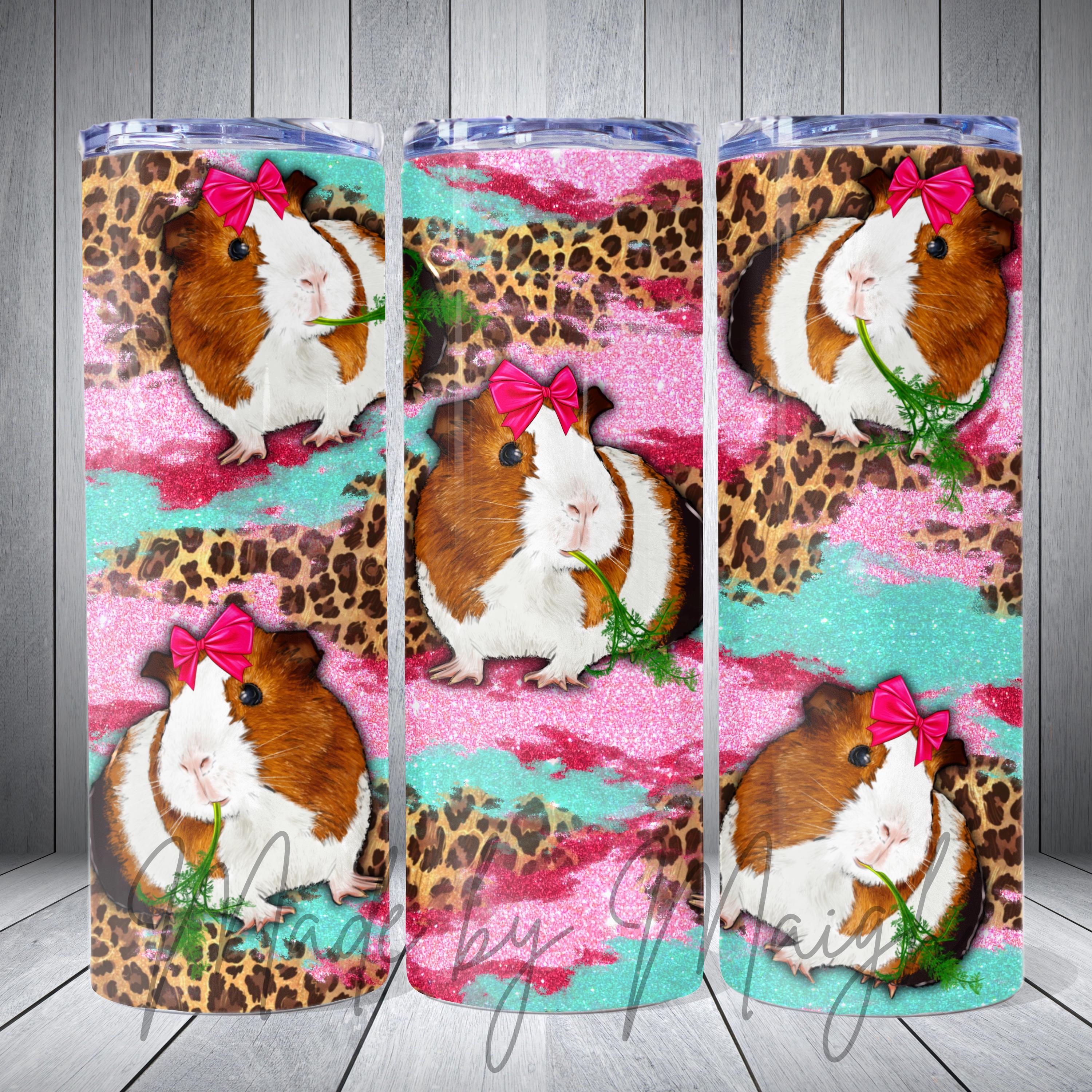 Guinea Pig Sticker, in the Flowerbed, Cute, Souvenir, Gift Idea for the