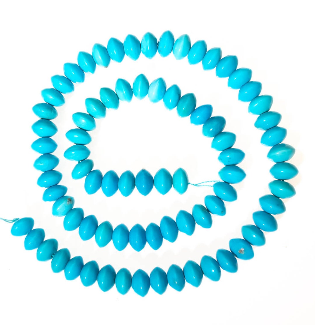 Sleeping Beauty Turquoise-8mm Rondell Sbrr8h - Etsy