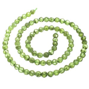 Peridot(Arizona) 4mm Faceted Rounds PDRF4d