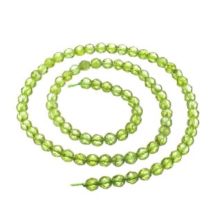 Peridot(Arizona) 4mm Faceted Rounds PDRF4e