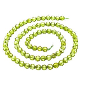Peridot(Arizona) 5mm Faceted Rounds PDRF5e