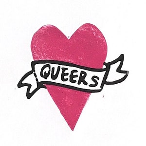 Queers A6 linogravura