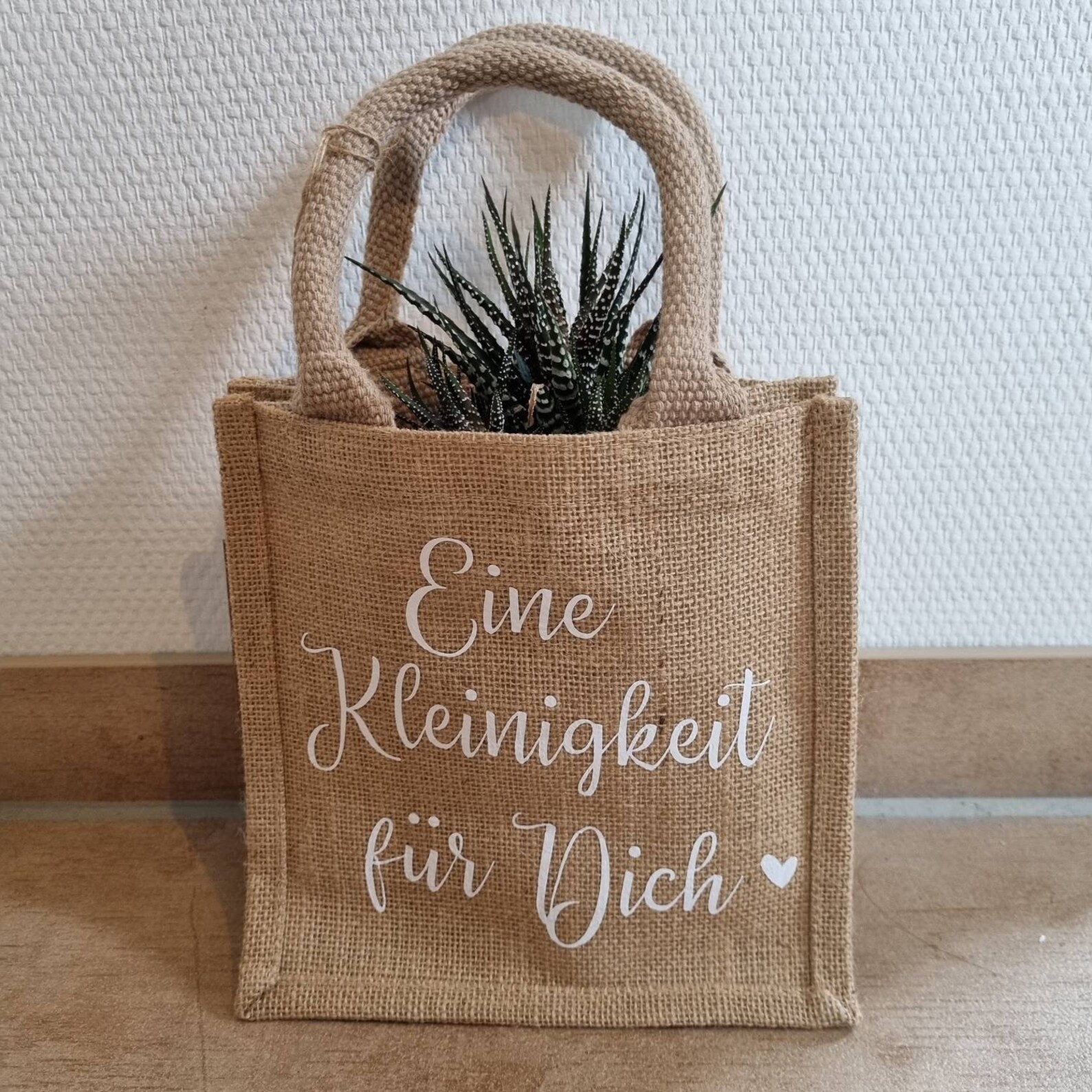 Jute Tasche Eine Kleinigkeit für Dich / Beutel mit Aufschrift Etsy