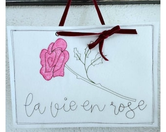 Flowers: la vie en rose 16x26