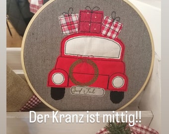 Weihnachts Auto 13x18