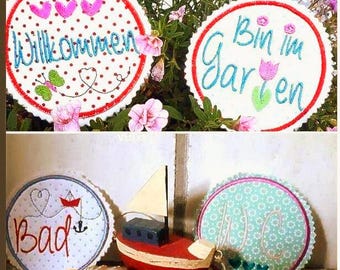 Miscellaneous: Door signs round ITH 10x10