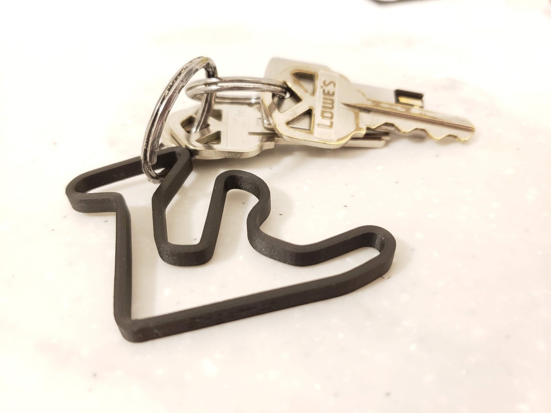Gingerman Raceway Race Track Keychain Keychain Key Chain - Etsy