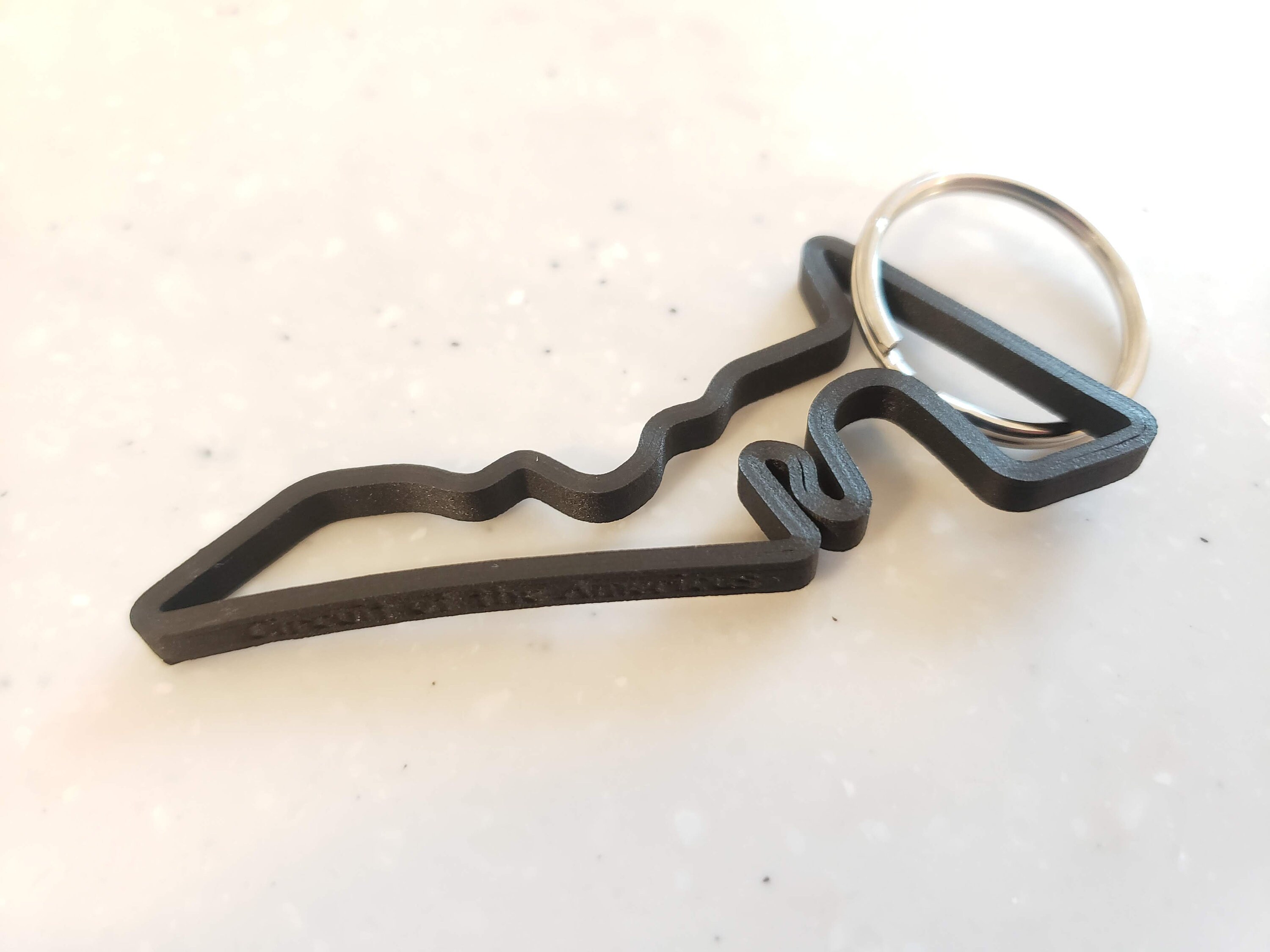 Track Key Ring Circuit of the Americas Track Keychain Key Chain - Etsy