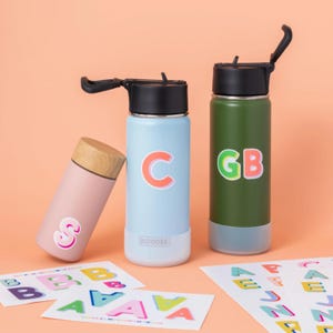 Vinyl Alphabet Sticker, Single Sticker Sheets, Initial Monogram Sticker, Custom Personalized Sticker, laptop decal, Water bottle, phone case