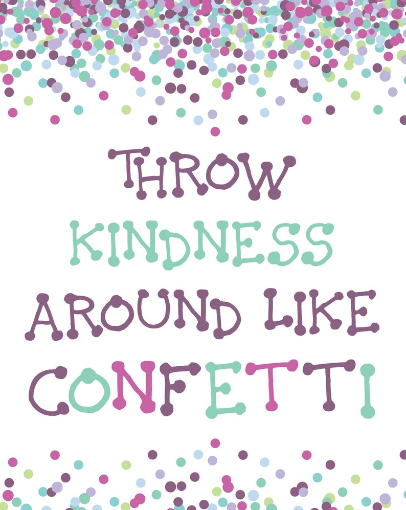 Kindness Quotation Print In A World Where You Can Be 3 Different 
