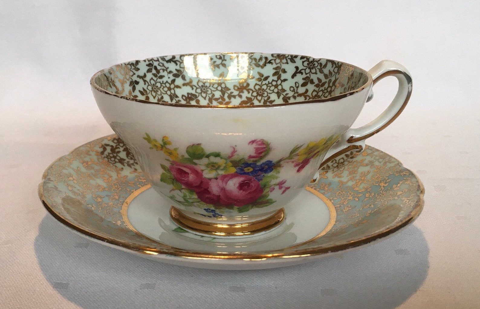 STANLEY Fine Bone China Tea Cup and Saucer Etsy