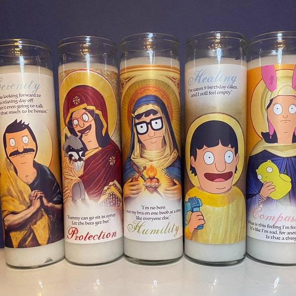 Bob's Burgers Prayer Candles - Family Set of 5