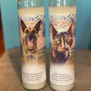 Pet Memorial Prayer Candle