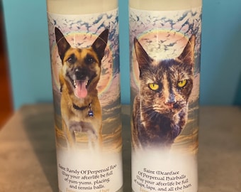 Pet Memorial Prayer Candle