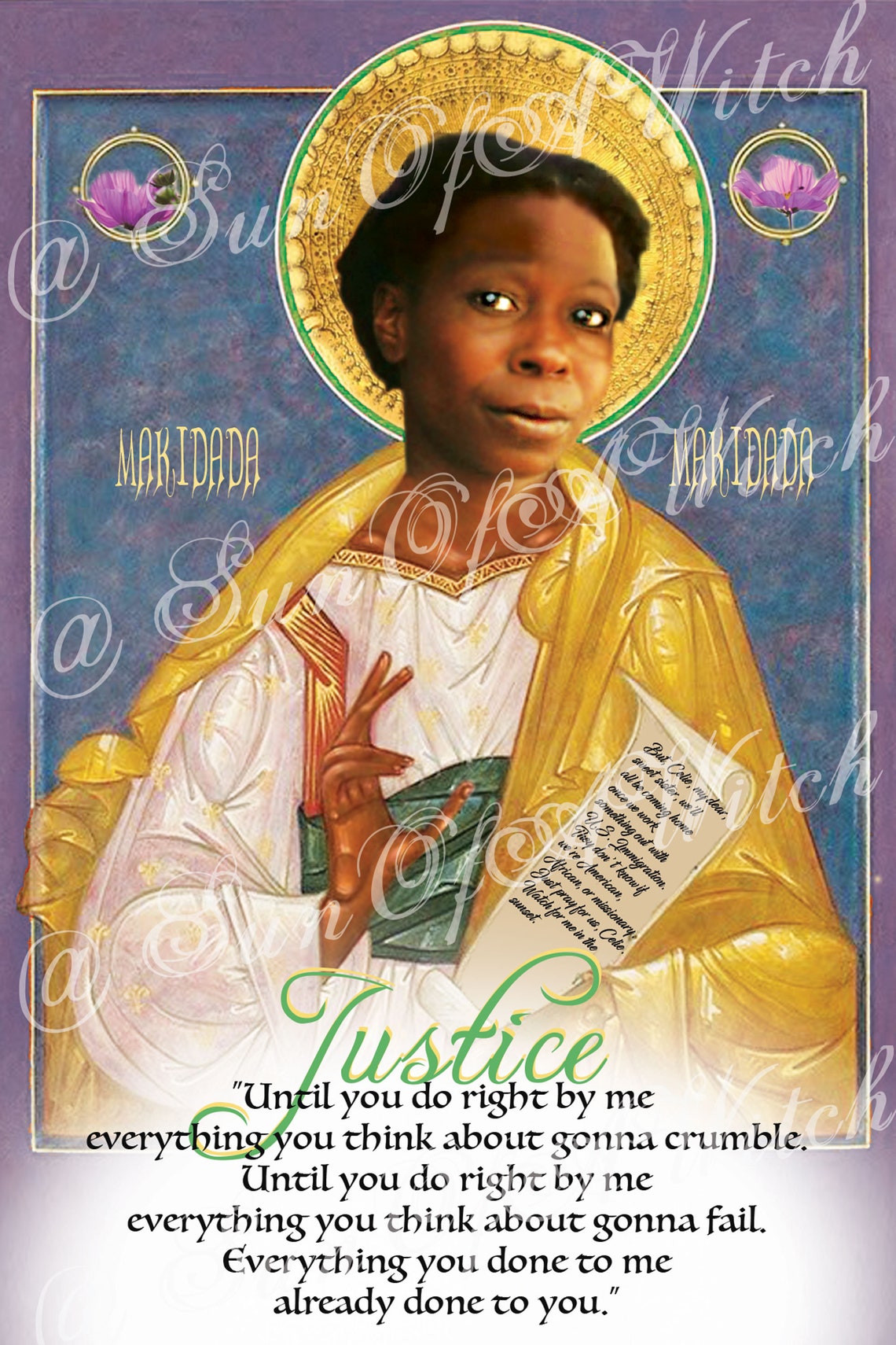 The Color Purple Prayer Candle Set of 3 Etsy