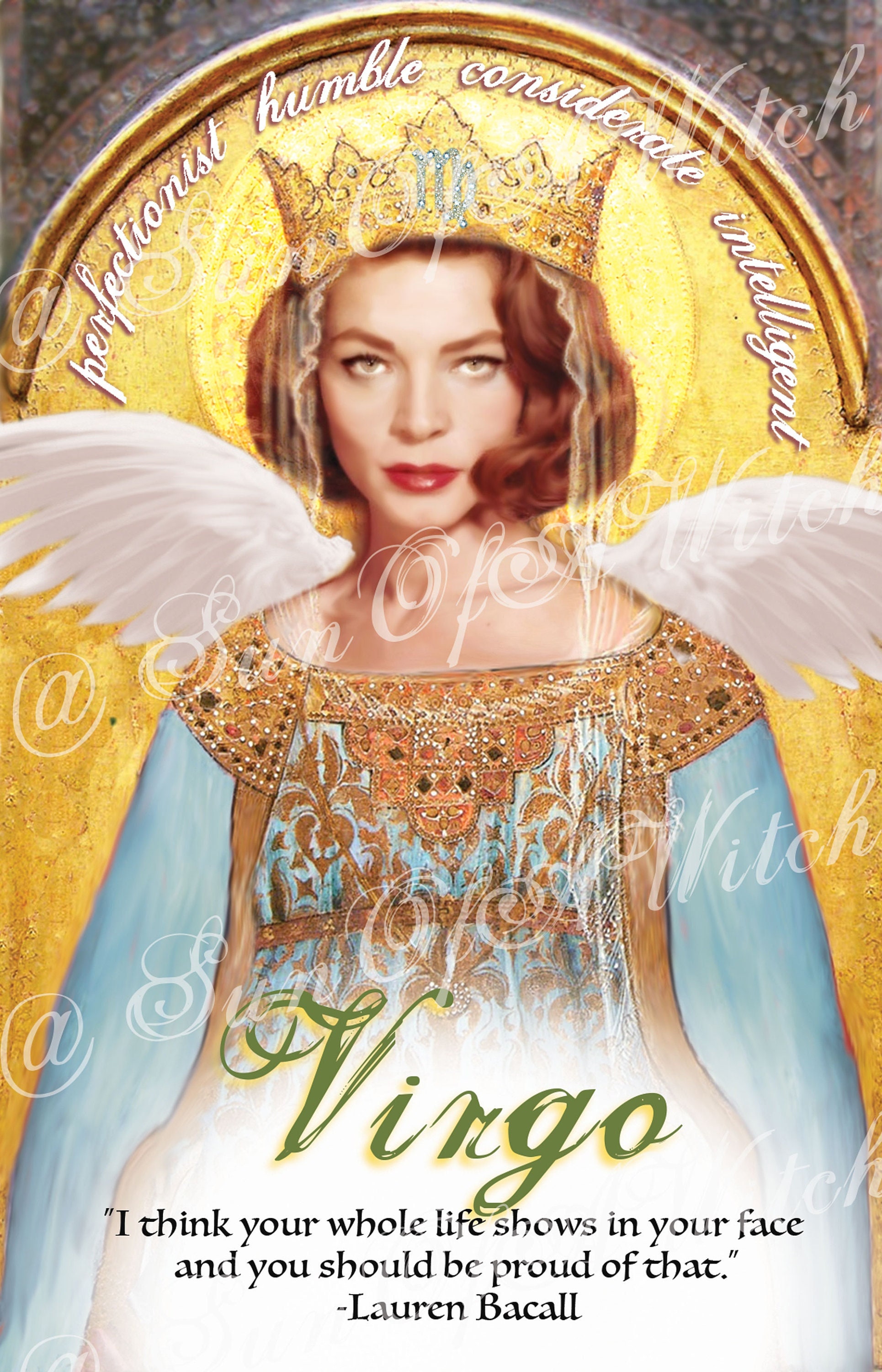 Virgo: Lauren Bacall Guardian Angel Prayer Candle - Etsy