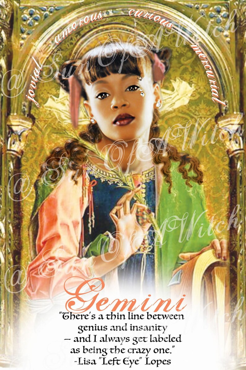 GEMINI Left Eye Guardian Angel Prayer Candle Etsy