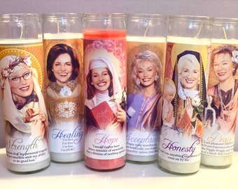 Steel Magnolias Prayer Candle Set of 6