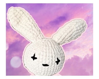 Bad Bunny Crochet Bunny HEAD ONLY