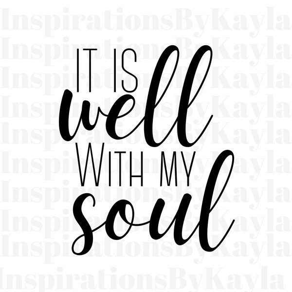 It is Well With My Soul Etsy