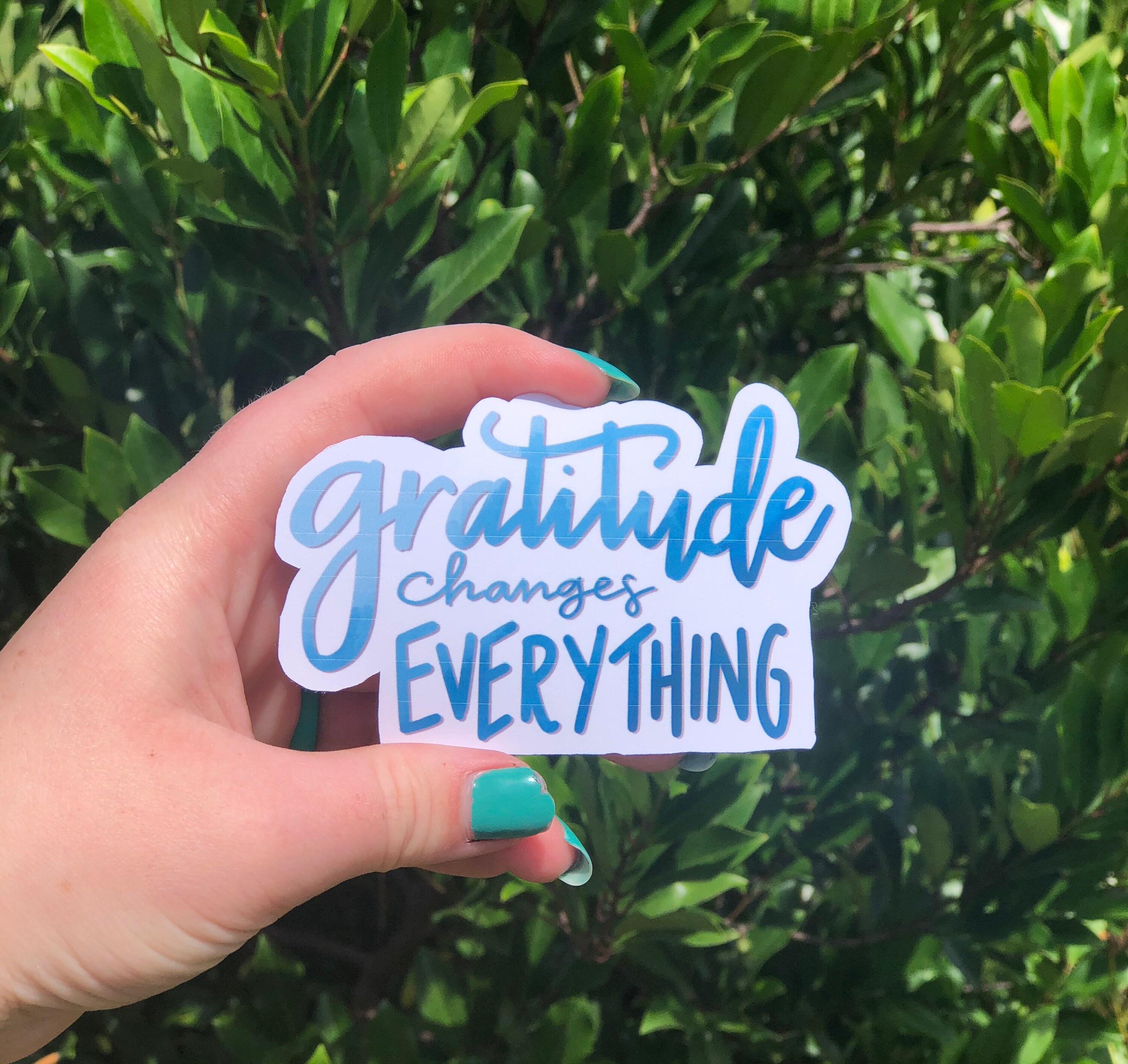Gratitude Changes Everything Sticker Mindset Sticker | Etsy