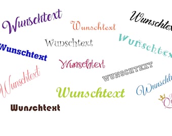 Bügelbild mit Wunschtext Wunschname zum aufbügeln | FlexFolie | Wunschname | Wunschtext | aufbügeln | Wunschfarbe | Heißtransfer