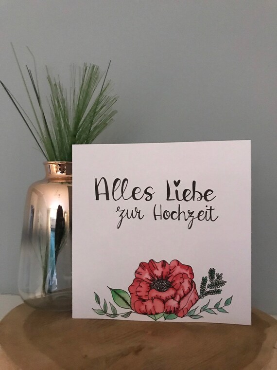 Karte Hochzeit Liebe Glückwunsch Heirat