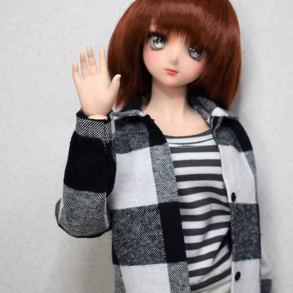 Tunika -Hemd für Smartdoll, schlanke SD 1/3,  long  Jackett,