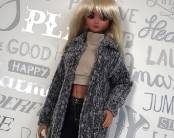 Manteau tricoté, veste, veste pour Smart Doll, Dollfie Dream, slim SD 1/3, manteau