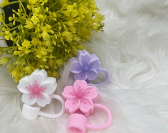 Sakura Straw Topper | Starbucks Cup Accessory, Cherry Blossom Charm
