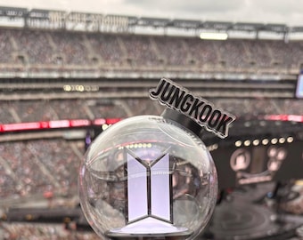 Kpop Lightstick Name Attachment | Perfect for K-pop Concert | Army Bomb Lightstick Ver. 4 |Bag Charms|Shelf Displays|Fan Events|