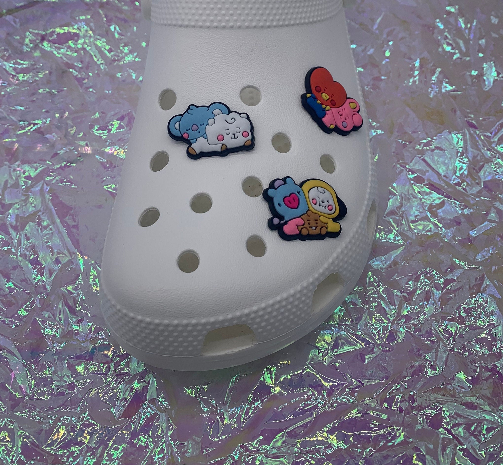 BTS BT21 Inspired Croc Charms Jibbitz 3 Piece Set kpopshoe Etsy