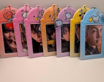 Kpop Photocard Holder| Perfect for Kpop Concert Bag|Keychain|Bag Charms|Safety Locking Loop|Shelf Displays|Fan Events|Purse Charms