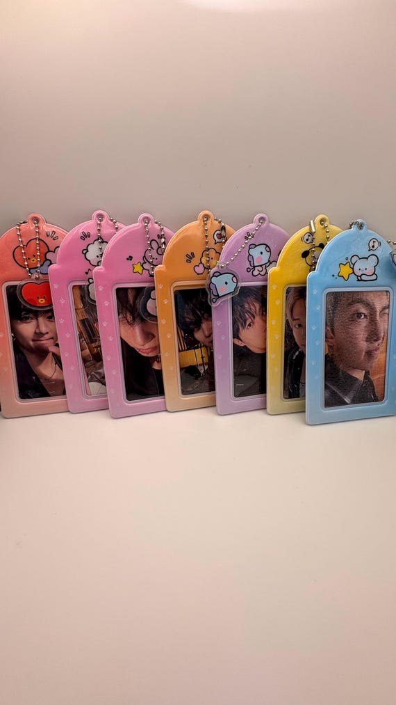 Kpop Photocard Holder| Perfect for Kpop Concert Bag|Keychain|Bag Charms|Safety Locking Loop|Shelf Displays|Fan Events|Purse Charms