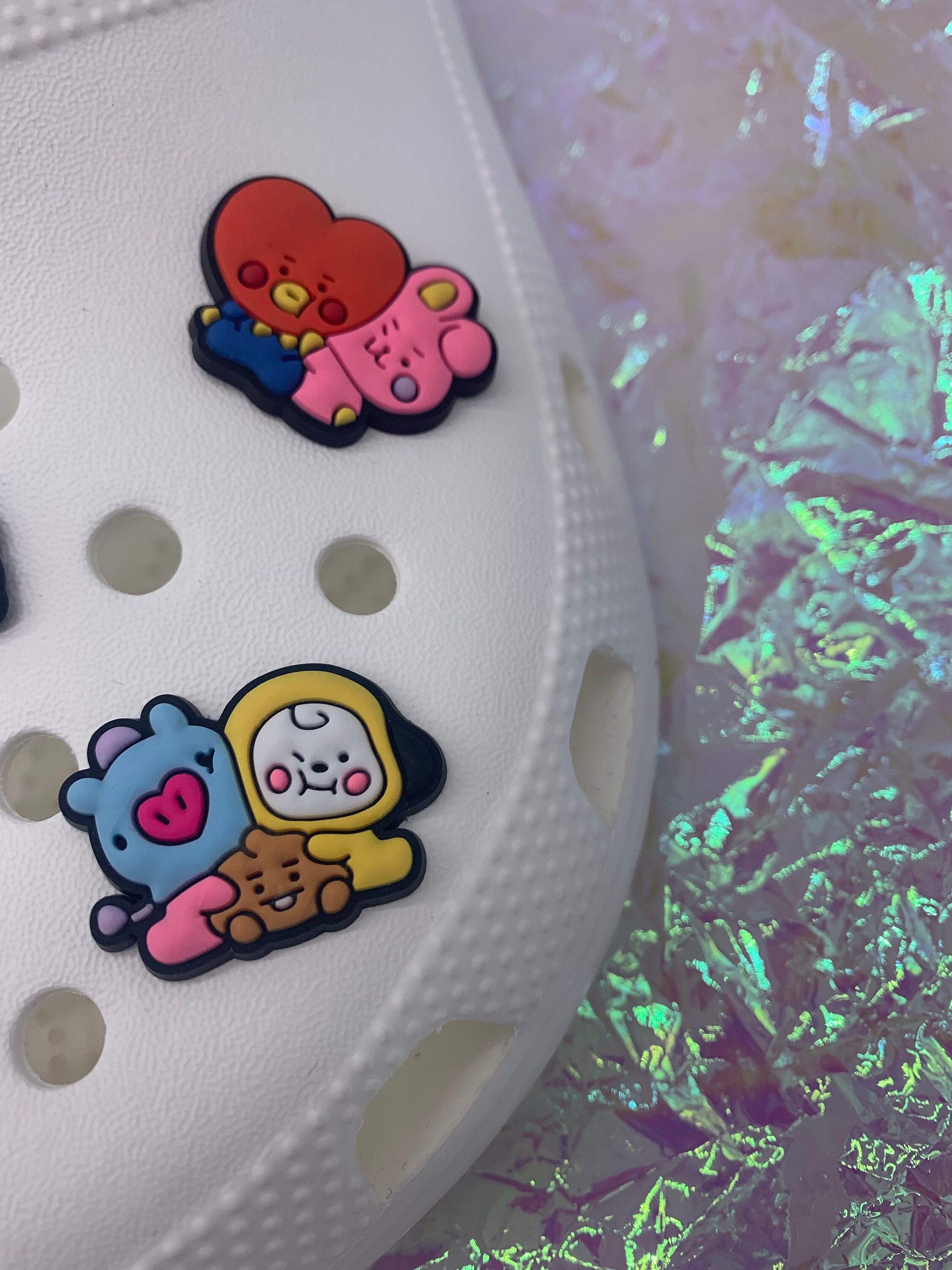 BTS BT21 Inspired Croc Charms Jibbitz 3 Piece Set kpopshoe Etsy